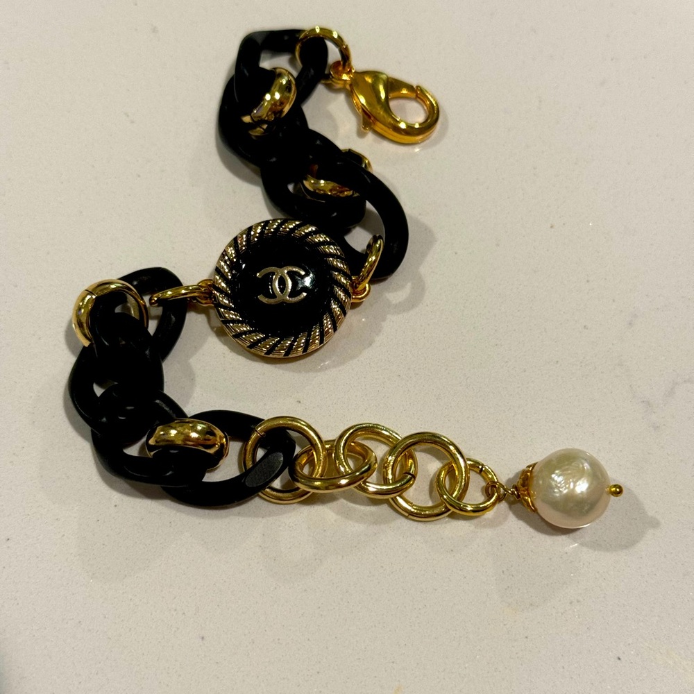 Chanel button bracelet